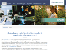 Tablet Screenshot of bioindustry.de